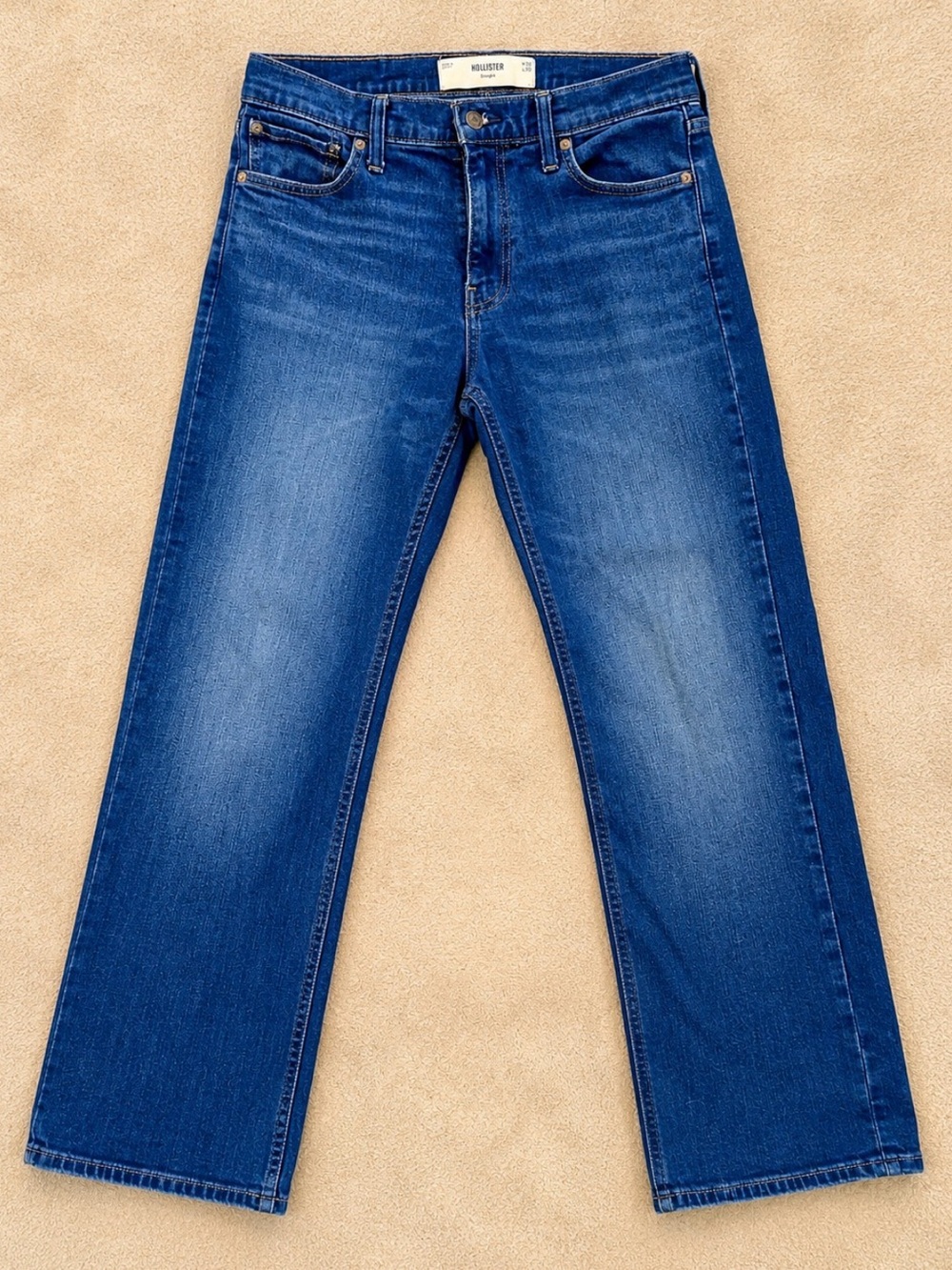 Hollister Men's Medium Blue Straight Jeans